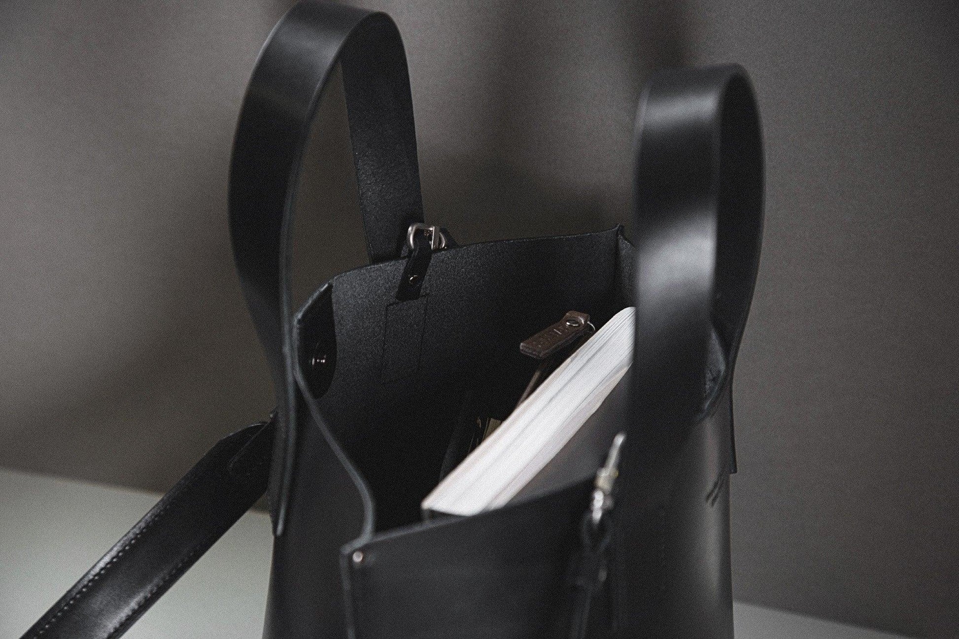 Sac Cabas Modèle Bucket - Noir